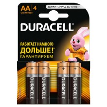 Батарейки Duracell AA MN1500, 4 шт.