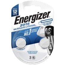 Батарейки Energizer Ultimate Lithium CR2016 BP2, 2 шт. (E301319500)