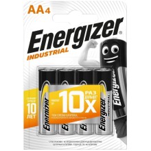 Батарейки Energizer Industrial AA-LR6, 4 шт. (E301424300)