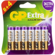 Батарейки GP AA (LR6), 12 шт (GP15AX8/4-2CR12)
