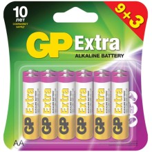 Батарея GP Extra Alkaline AA (LR6), 12 шт (GP15AX9/3-2CR12)