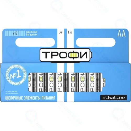 Батарейки Трофи LR6-12BL, 12 шт