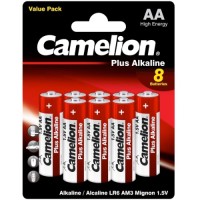 Батарейки Camelion Plus Alkaline АА (LR6) BL-8, 8 шт