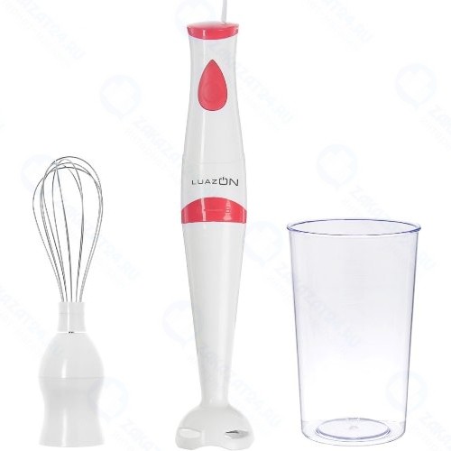 Погружной блендер LUAZON-HOME LBR-24, бело-красный (4358122)