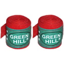 Бинт боксерский GREEN-HILL BC-6235a, 2,5 м, хлопок, красный (УТ-00007692)