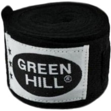 Бинт боксерский GREEN-HILL BC-6235c, 3,5 м, хлопок, черный (УТ-00007697)