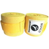 Бинт боксерский RUSCO 4,5 м, хлопок, желтый (УТ-00012630)