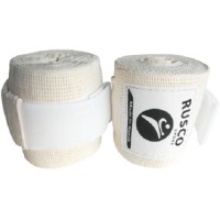 Бинт боксерский RUSCO 4,5 м, хлопок, белый (УТ-00012646)