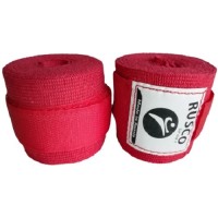 Бинт боксерский RUSCO 3,5 м, хлопок, красный (УТ-00012648)