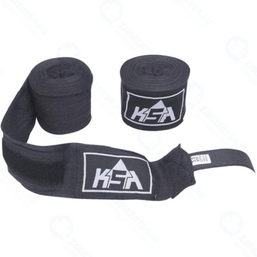 Бинт боксерский KSA Stalker, хлопок, 3,5 м Black (УТ-00017890)