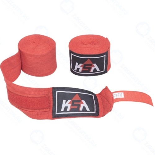 Бинт боксерский KSA Stalker, хлопок, 3,5 м Red (УТ-00017896)