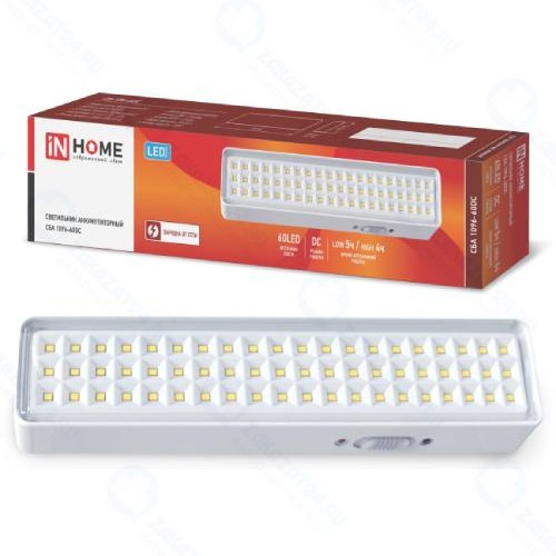 Аварийный светильник IN-HOME СБА 1096-60DC 60LED 1,5Ah (29481)