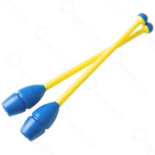 Булавы для художественной гимнастики CHANTE CH28-360-50-31, Exam Yellow/Blue, 36 см (УТ-00017272)