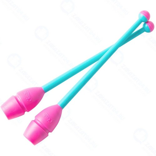 Булавы для художественной гимнастики CHANTE CH28-360-51-31, Exam Aquamarine/Pink, 36 см (УТ-00017273)
