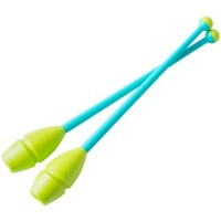 Булавы для художественной гимнастики CHANTE CH28-440-55-31, Exam Aquamarine/Lime, 44 см (УТ-00017281)