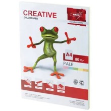 Цветная бумага для офиса Creative А4, 80 г/м, 100 листов, 5 цветов х 20 листов (110499)