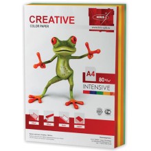 Цветная бумага для офиса Creative А4, 80 г/м, 250 листов, 5 цветов х 50 листов (110510)