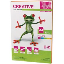 Цветная бумага для офиса Creative А4, 80 г/м, 50 листов, 5 цветов х 10 листов (110513)