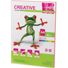 Цветная бумага для офиса Creative А4, 80 г/м, 50 листов, неон, розовая (110514)