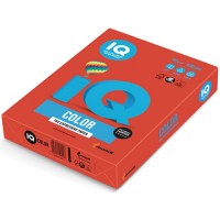 Цветная бумага для офиса IQ-COLOR А4, 80 г/м, 500 листов, кораллово-красная (110660)