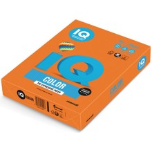 Цветная бумага для офиса IQ-COLOR А4, 80 г/м, 500 листов, оранжевая (110662)