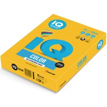 Цветная бумага для офиса IQ-COLOR А4, 80 г/м, 500 листов, солнечно-желтая (110664)