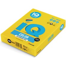 Цветная бумага для офиса IQ-COLOR А4, 80 г/м, 500 листов, ярко-желтая (110666)