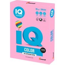 Цветная бумага для офиса IQ-COLOR А4, 80 г/м, 500 листов, неон, розовая (110670)