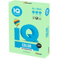 Цветная бумага для офиса IQ-COLOR А4, 80 г/м, 500 листов, пастель, зеленая (110674)