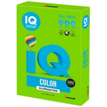 Цветная бумага для офиса IQ-COLOR А3, 80 г/м, 500 листов, ярко-зеленая (110681)