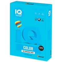 Цветная бумага для офиса IQ-COLOR А4, 160 г/м, 250 листов, светло-синяя (110688)