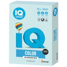 Цветная бумага для офиса IQ-COLOR А4, 80 г/м, 500 листов, пастель, светло-голубая (110790)