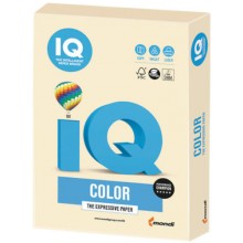 Цветная бумага для офиса IQ-COLOR А4, 160 г/м, 250 листов, пастель, кремовая (110802)