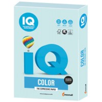Цветная бумага для офиса IQ-COLOR А4, 160 г/м, 250 листов, пастель, светло-голубая (110812)