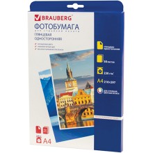 Фотобумага Brauberg А4, 230г/м2, односторонняя, глянцевая (362876) Фотобумага Brauberg А4, 230г/м2, односторонняя, глянцевая (362876)