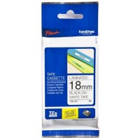 Лента для печати наклеек Brother TZE241 черный на белом фоне, 8 м
