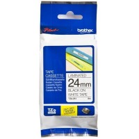 Лента для печати наклеек Brother TZE251 черный на белом фоне, 8 м