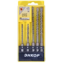 Набор буров Энкор SDS-Plus, 5 шт (10995) Набор буров Энкор SDS-Plus, 5 шт (10995)