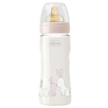 Бутылочка для кормления Chicco Original Touch, 4 м+, 330 мл, розовая (00027634100000)