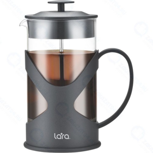 Френч-пресс LARA стальной фильтр 18/10, 350 мл (LR06-56-350)