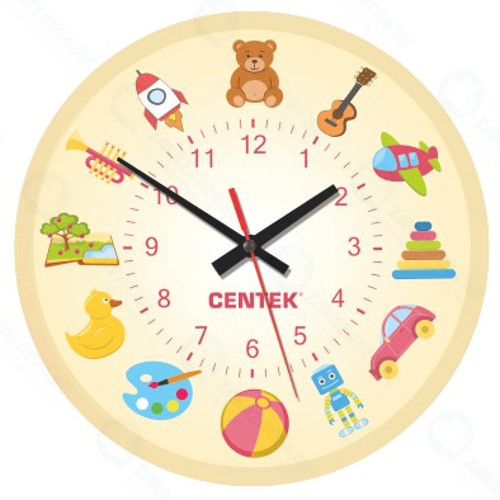 Часы настенные CENTEK Toys, круглые, 25 см (CT-7104)
