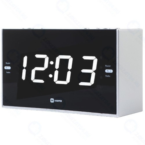Часы с радио Harper HCLK-2041 Black