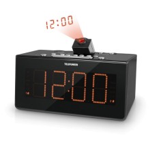 Часы с радио Telefunken TF-1542 Black/Orange