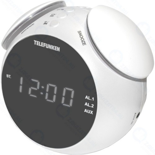 Часы с радио Telefunken TF-1570 белый/белый