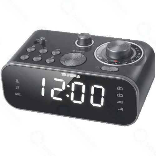 Часы с радио Telefunken TF-1593 Black/White