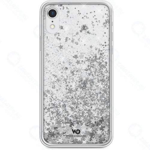 Чехол White Diamonds Sparkle iPhone для XR, серебряные звезды (805065)