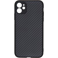 Чехол CARMEGA Carbon для iPhone 11 Black (CAR-SC-IP11CBBK)