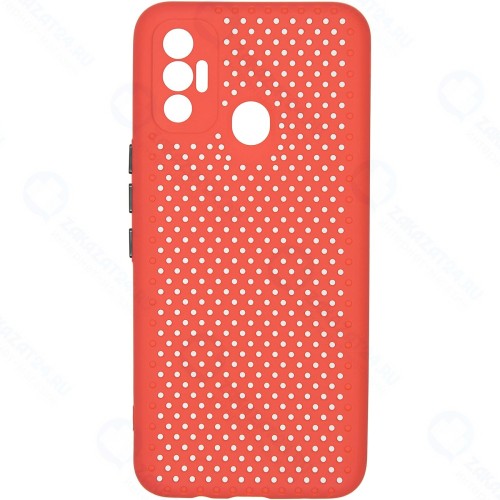Чехол CARMEGA Dot для Tecno Spark 7 Red (CAR-SC-TCSP7DTRD)