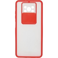 Чехол CARMEGA Camera для Xiaomi Poco X3 NFC Red (CAR-SC-XMX3CMRD)