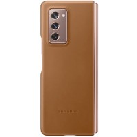 Чехол Samsung Leather Cover для Fold 2, коричневый (EF-VF916LAEGRU)